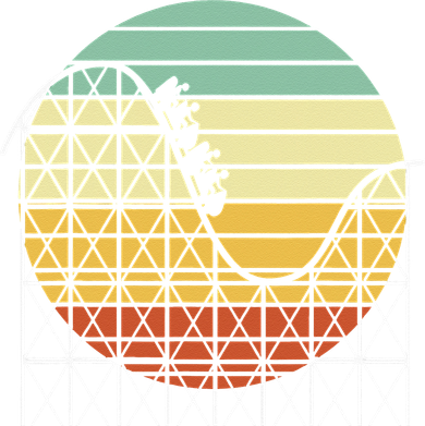 Amusement Park Theme Park Vintage Roller Coaster Hat