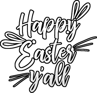 Happy Easter Y'all Bunny Ears Women's V-Neck T-Shirt
