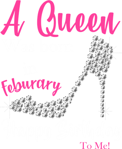 A Queen Was Born In February Birthday Coaster