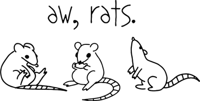 Aw Rats Cute Rat Trio Toddler T-Shirt