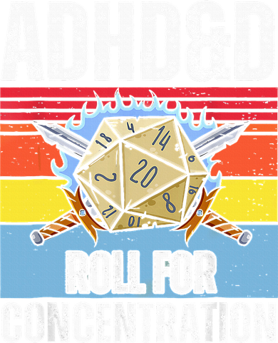 Adhd&D Roll For Concentration Funny Gamer Toddler Hoodie
