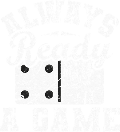 Always Ready For A Game Dominoes Lover Domino Player Kids Long Sleeve Shirt
