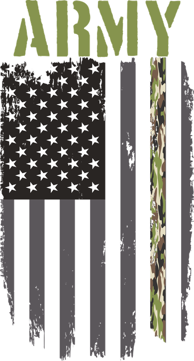 Army Veteran Thin Camo Line Flag Women's T-Shirt