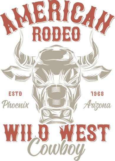 American Rodeo Wild West Cowboy Toddler T-Shirt