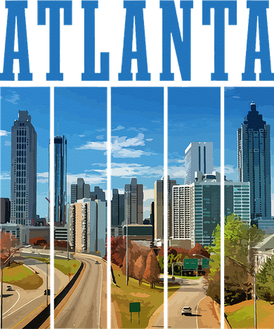 Atlanta Skyline ATL Georgia Vintage Pride Backpack