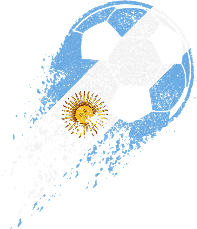 Argentina Soccer Argentinian Flag Pride Soccer Player Kids T-Shirt