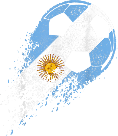 Argentina Soccer Argentinian Flag Pride Soccer Player Kids T-Shirt