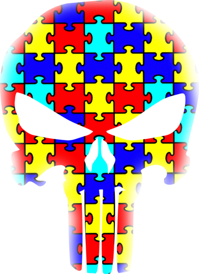 Autism Skull Women's Long Sleeve Shirt