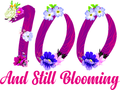 Still Blooming 100th Birthday Flowers Beanie