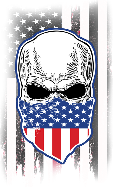 American Skull Bandana Women's Sweatshirt