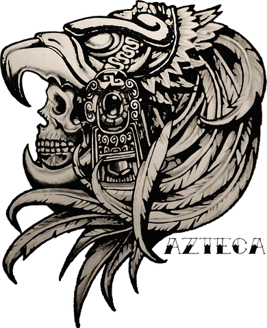Aztec Skull Calabera Azteca Tumbler
