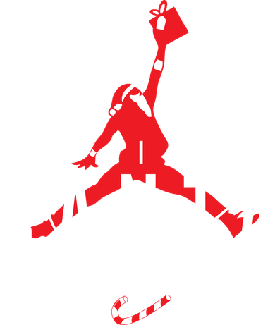 Air Santa Funny Xmas Basketball Toddler T-Shirt