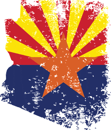 Arizona State Flag Faded Flag Of Arizona Tumbler