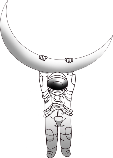Astronaut Hanging From The Moon Hoodie