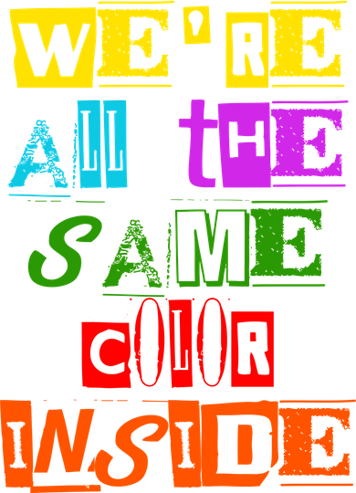 We're All The Same Color Inside Coaster