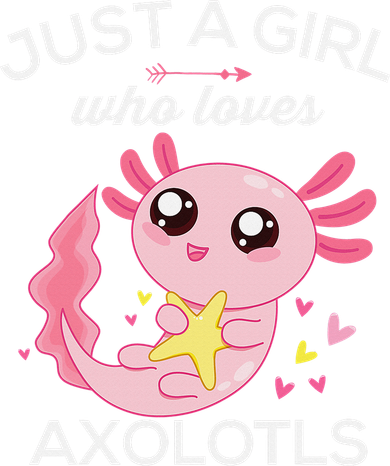 Axolotl Shirt Kawaii Just A  Who Loves Axolotl  Kids Hoodie