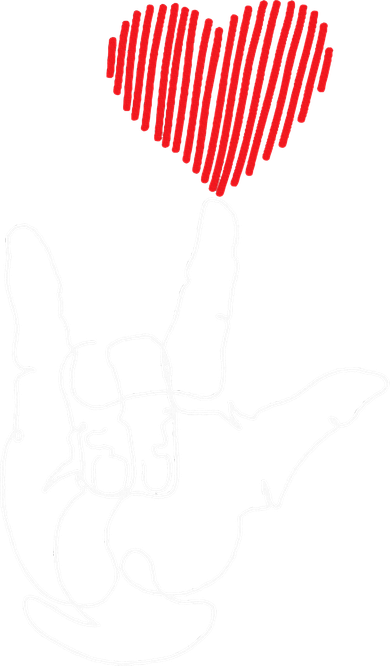 American Sign Language ASL Love Mousepad
