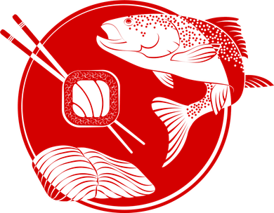 Anime Sushi Logo Salmon Sashimi Sushi Women's T-Shirt