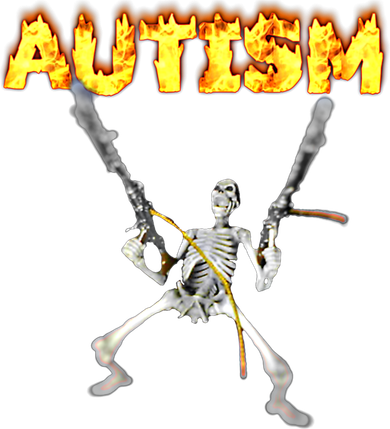 Autism Skeleton Meme Funny Gift Women's T-Shirt