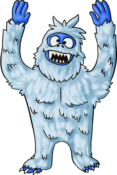 Abominable Snow Monster Christmas Abominable Snowman Kids T-Shirt