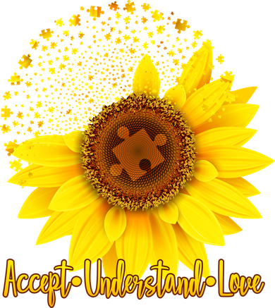 Autism Awareness Sunflower Puzzle Doddie Hoodie