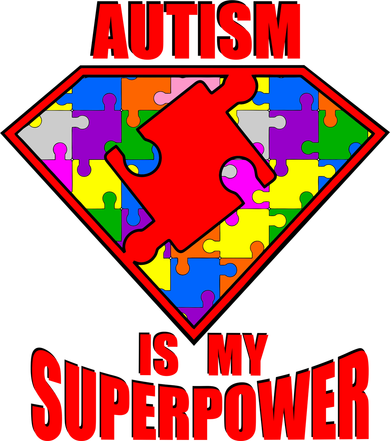 Autism Is My Superpower Superheo Kids T-Shirt