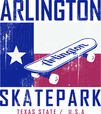 Arlington Skatepark Texas Button