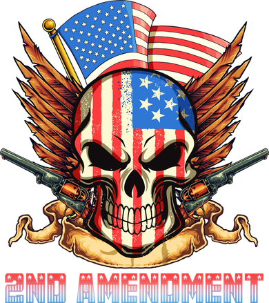 2nd Amendment USA Patriotic Skull Tote Bag