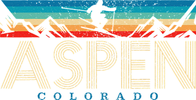 Aspen Skiing Winter Sport Colorado Ski Souvenir Golf Towel