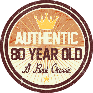 Authentic 80 Year Old Classic 80th Birthday Baby Bodysuit