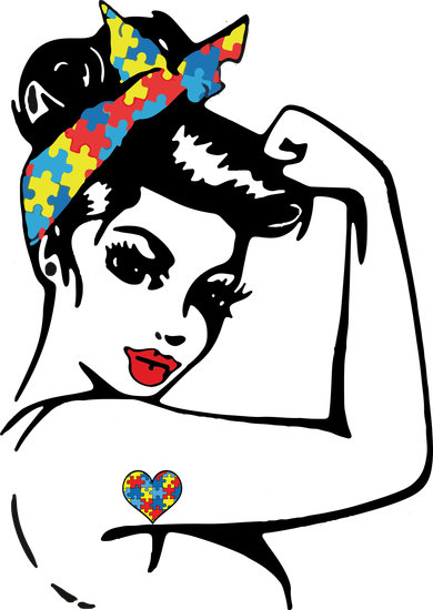 Autism Strong Mom Women's Long Sleeve Shirt