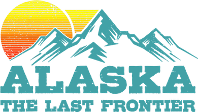 Alaska The Last Frontier Vintage Mountains Sunset Souvenir Women's Hoodie