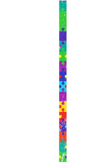 Thin Puzzle Line Autism Flag Doggie Tank