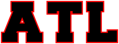 ATL Atlanta, Georgia College Letters Football Fan Block Letters Kids T-Shirt