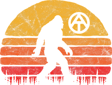Appalachian Trail Marker Bigfoot Vintage Sasquatch Ornament