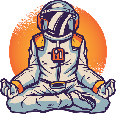 Astronaut Meditating Toddler Hoodie