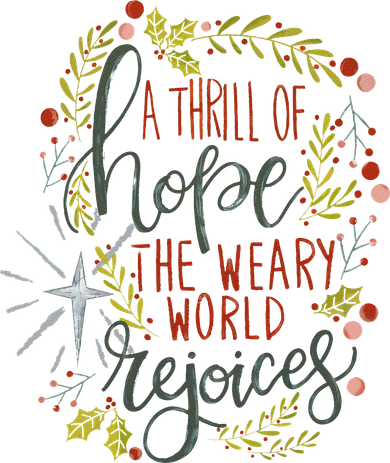 A Thrill Of Hope Christian Xmas Religious Christmas Holiday Hoodie