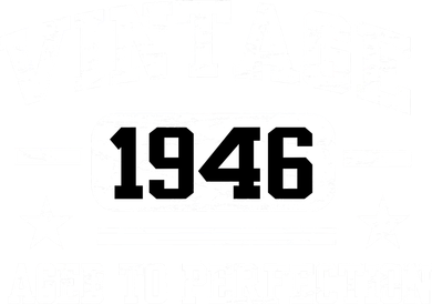 1946 Vintage Aged To Perfection Birthday Gift Hooded Wearable Blanket