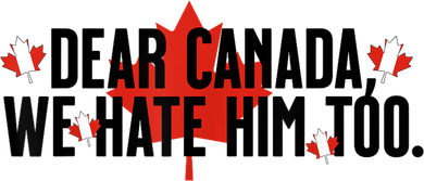Anti Trump Retro Vintage Apparel Tees Dear Canada We Hate Him Too Anti Trump Political Protest Hat