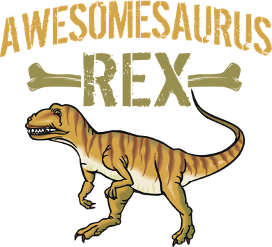 Awesomesaurus T-Rex Button