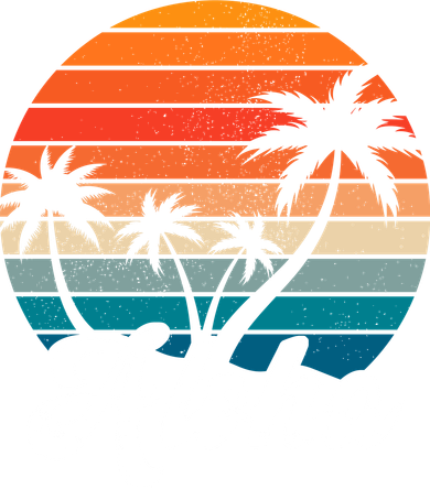 Aloha Tropical Sunset Vintage Vacation Toddler T-Shirt
