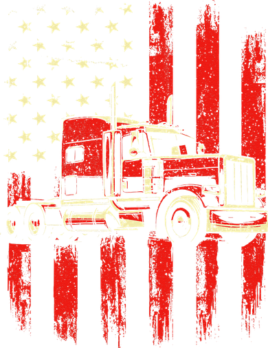 American Trucker Semi Truck Driver Trucking Big Rig Women's Tank Top