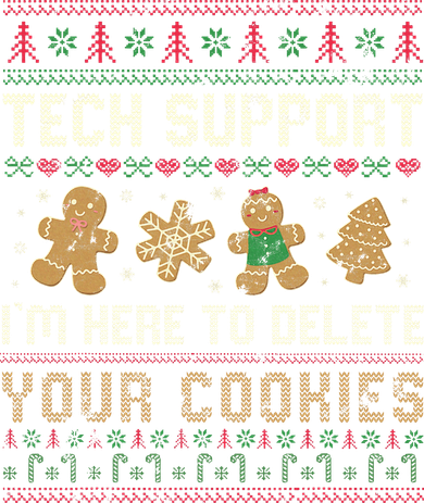 Ateesdas Tech Support I'm Here to Delete Your Cookies xmas Ugly Toddler Hoodie
