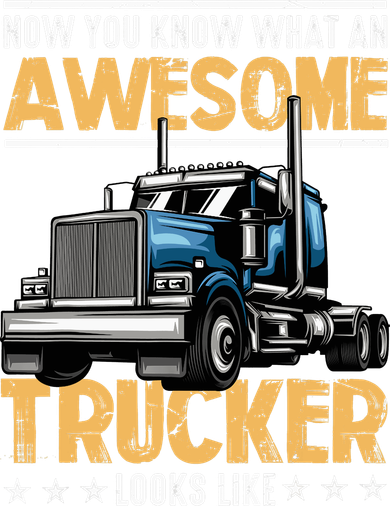 Awesome Trucker Semi Truck Driver 18 Wheeler Mechanic Funny Backpack