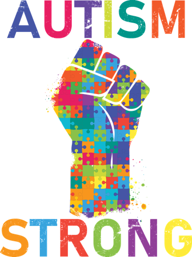 Autism Strong Retro Fist Autism Awareness Coaster