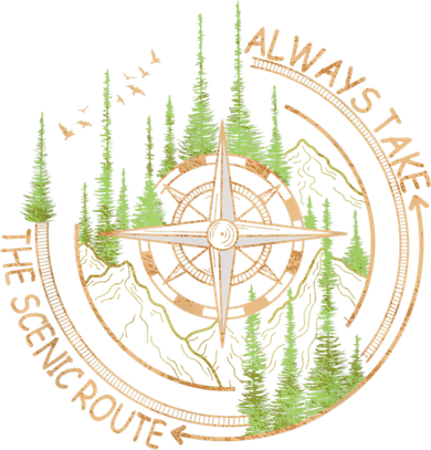 Always Take The Scenic Route Camping Travel Adventure Coaster