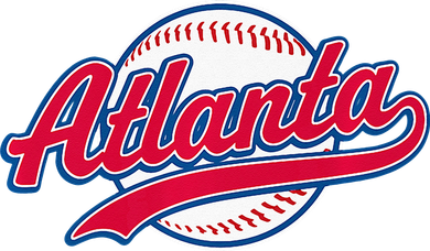 Atlanta Vintage Baseball Throwback Retro Design Button