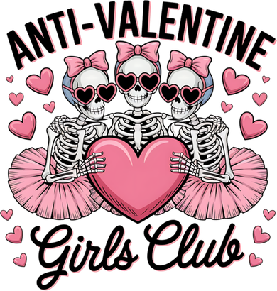 Anti Valentine Club Skeleton Funny Valentines Day Funny Gift Toddler T-Shirt