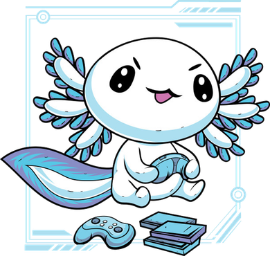 Axolotl Video Games Gamer Coaster