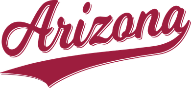 Arizona Varsity Script Classic Sports Jersey State Flag Doggie Tank